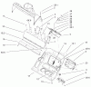 Toro 38603 - Snow Commander Snowthrower, 2002 (220000001-220999999) Pièces détachées LOWER HOUSING ASSEMBLY
