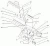 Toro 38600 - Snow Commander Snowthrower, 2004 (240000001-240999999) Pièces détachées LOWER HOUSING ASSEMBLY