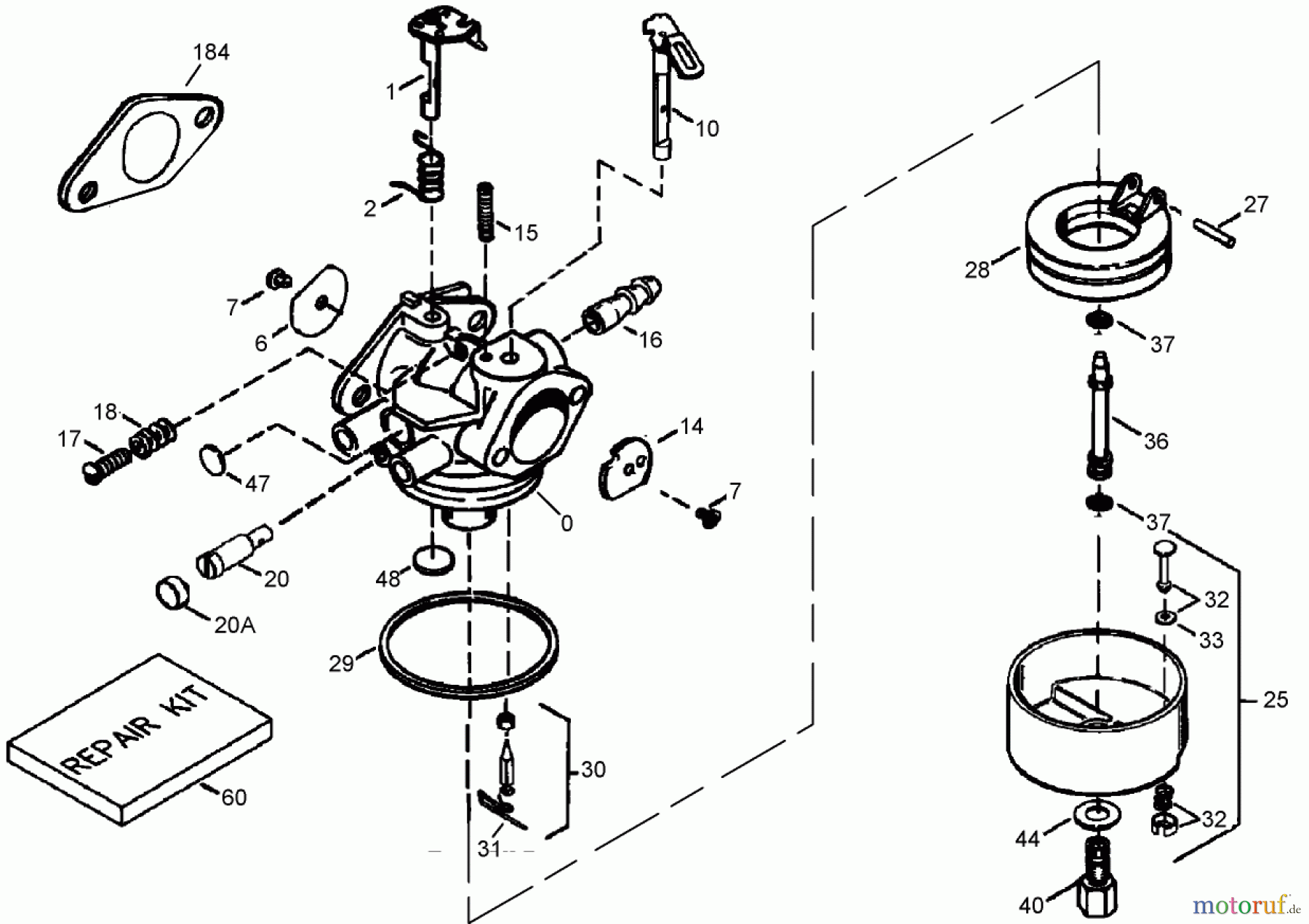  Toro Neu Snow Blowers/Snow Throwers Seite 2 38640 (1028 LXE) - Toro Power Max 1028 LXE Snowthrower, 2007 (270000001-270999999) CARBURETOR ASSEMBLY TECUMSEH LH358SA-159625A