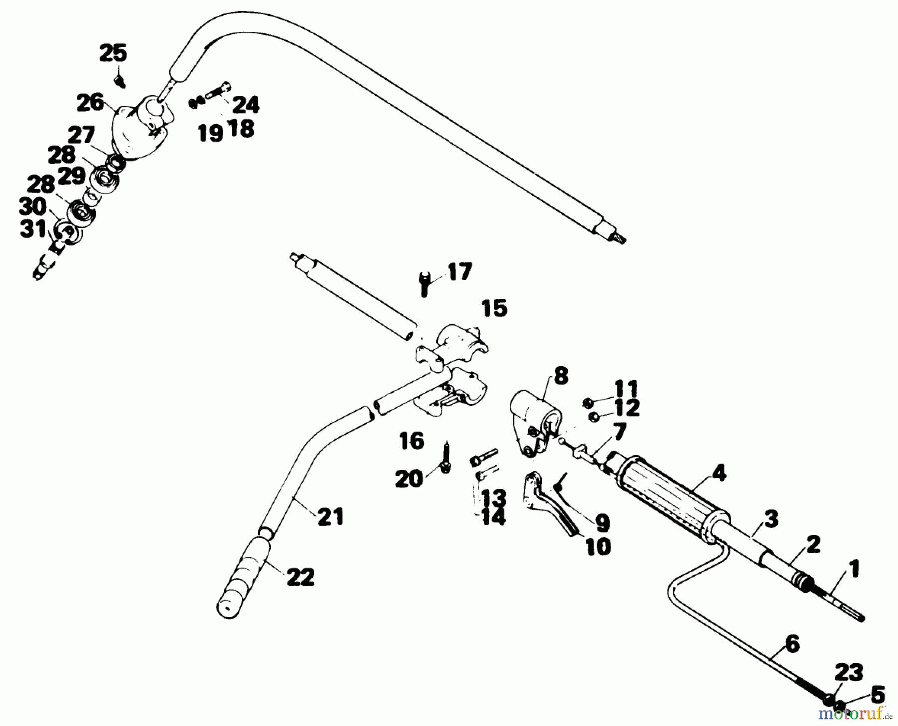  Toro Neu Trimmers, String/Brush 51600 - Toro Gas Trimmer/Weeder, 1979 (9000001-9999999) DRIVE SHAFT ASSEMBLY