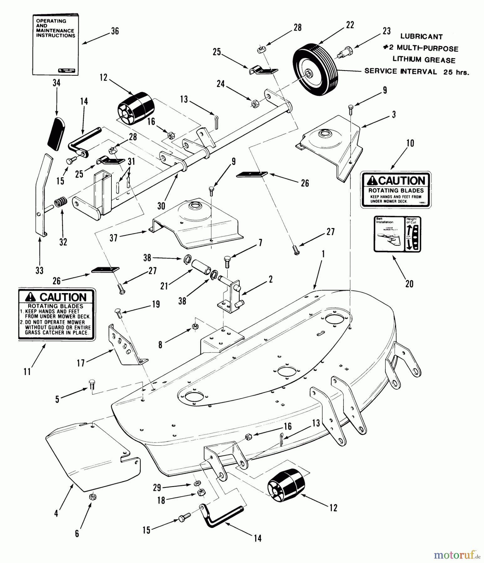  Toro Neu Mowers, Deck Assembly Only 05-42XR04 - Toro 42