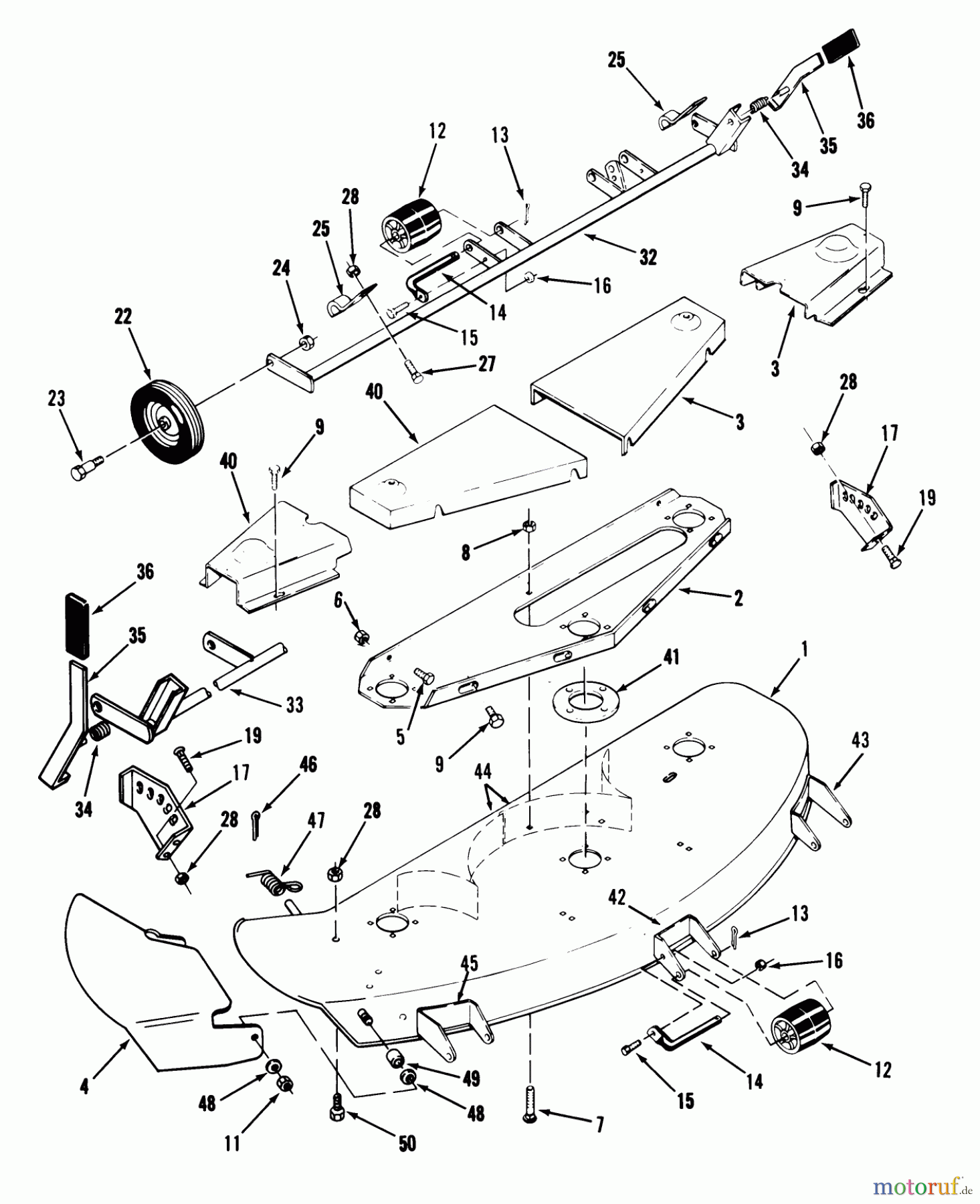  Toro Neu Mowers, Deck Assembly Only 15-48SC02 - Toro 48