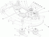 Mähdecks 30149 - Toro 44" Side Discharge Mower (SN: 250000001 - 250999999) (2005) Pièces détachées SPINDLE AND IDLER ASSEMBLY