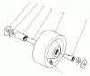 Mähdecks 30564 - Toro 62" Side Discharge Mower (SN: 000001 - 099999) (1990) Pièces détachées PHENOLIC WHEEL ASSEMBLY NO. 27-1050 (OPTIONAL)