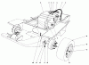 Mähdecks 30555 - Toro 52" Side Discharge Mower, Groundsmaster 200 Series (SN: 8000001 - 8999999) (1988) Pièces détachées GAS TANK AND AXLE ASSEMBLY