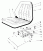 Mähdecks 30555 - Toro 52" Side Discharge Mower, Groundsmaster 200 Series (SN: 8000001 - 8999999) (1988) Pièces détachées STANDARD SEAT KIT MODEL NO. 30764