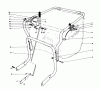 Laubbläser / Laubsauger 62923 - Toro 5 hp Lawn Vacuum (SN: 5000001 - 5999999) (1985) Pièces détachées CONTROLS AND HANDLE ASSEMBLY (MODELS 62912)