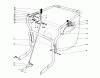 Laubbläser / Laubsauger 62923 - Toro 5 hp Lawn Vacuum (SN: 6000001 - 6999999) (1976) Pièces détachées CONTROLS & HANDLE ASSEMBLY (MODEL 62912)