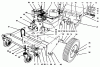 Laubbläser / Laubsauger 62924 - Toro 5 hp Lawn Vacuum (SN: 6900001 - 6999999) (1996) Pièces détachées ENGINE & BASE ASSEMBLY