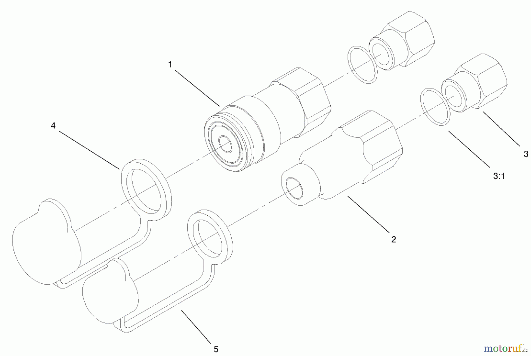  Compact Utility Attachments 100-4750 - Toro Traction Unit Flush Face Adapter Kit, Dingo Compact Utility Loader FLUSH FACE ADAPTER ASSEMBLY