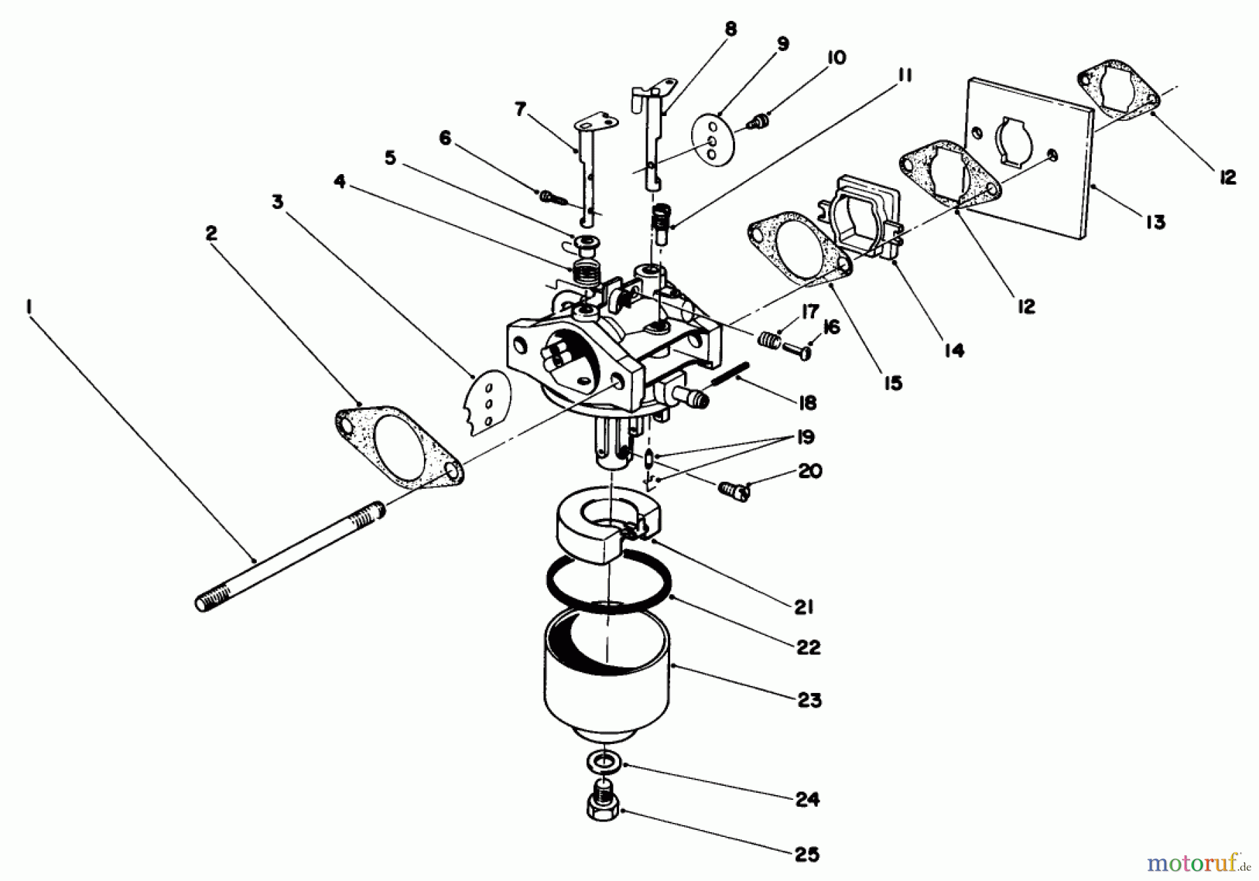  Rasenmäher 22025 - Toro Walk-Behind Mower (SN: 8000001 - 8999999) (1988) ENGINE ASSEMBLY MODEL NO. 47PH7 #3