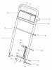 Rasenmäher 22043 - Toro Recycler Mower (SN: 9900001 - 9999999) (1999) Pièces détachées HANDLE ASSEMBLY