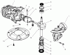 Rasenmäher 22043 - Toro Walk-Behind Mower (SN: 7900001 - 7999999) (1997) Pièces détachées CRANKSHAFT ASSEMBLY (MODEL NO. 47PS5-3)(SERIAL NO. 6900001-7901902)(MODEL NO. 47PT7-3)(SERIAL NO. 7901903 & UP)