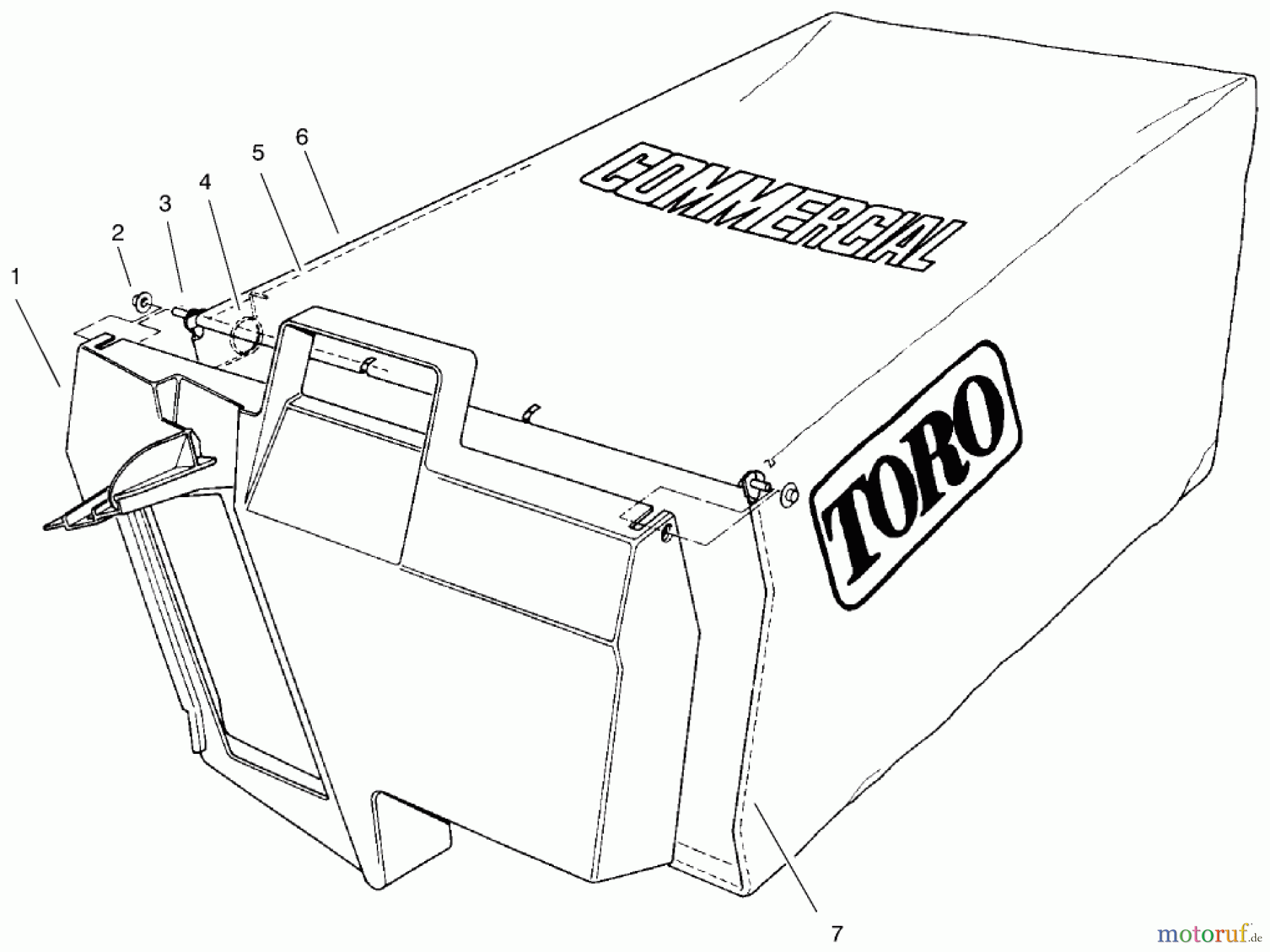  Rasenmäher 22043 - Toro Walk-Behind Mower (SN: 7900001 - 7999999) (1997) GRASS BAG ASSEMBLY NO. 11-5609