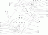 Rasenmäher 22167 - Toro 21" Heavy-Duty Recycler Mower (SN: 270000001 - 270999999) (2007) Pièces détachées HANDLE AND CONTROL ASSEMBLY