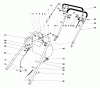 Rasenmäher 23100 - Toro Walk-Behind Mower (SN: 9000001 - 9999999) (1969) Pièces détachées HANDLE ASSEMBLY S. P. MODEL