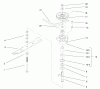 Rasenmäher für Großflächen 30164 - Toro Mid-Size ProLine Mower, Gear Drive, 10.5 hp, 32" Side Discharge Deck (SN: 220000001 - 220999999) (2002) Pièces détachées SPINDLE ASSEMBLY
