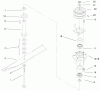 Rasenmäher für Großflächen 30196 - Toro Mid-Size ProLine Mower, Gear Drive, 14 hp, 48" Side Discharge Deck (SN: 990201 - 999999) (1999) Pièces détachées CENTER SPINDLES AND BLADE