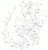 Rasenmäher für Großflächen 30299TE - Toro Mid-Size ProLine Mower, T-Bar, Hydro Drive, 15 HP, 112cm Side Discharge Deck (SN: 250000001 - 250999999) (2005) Pièces détachées HANDLE ASSEMBLY