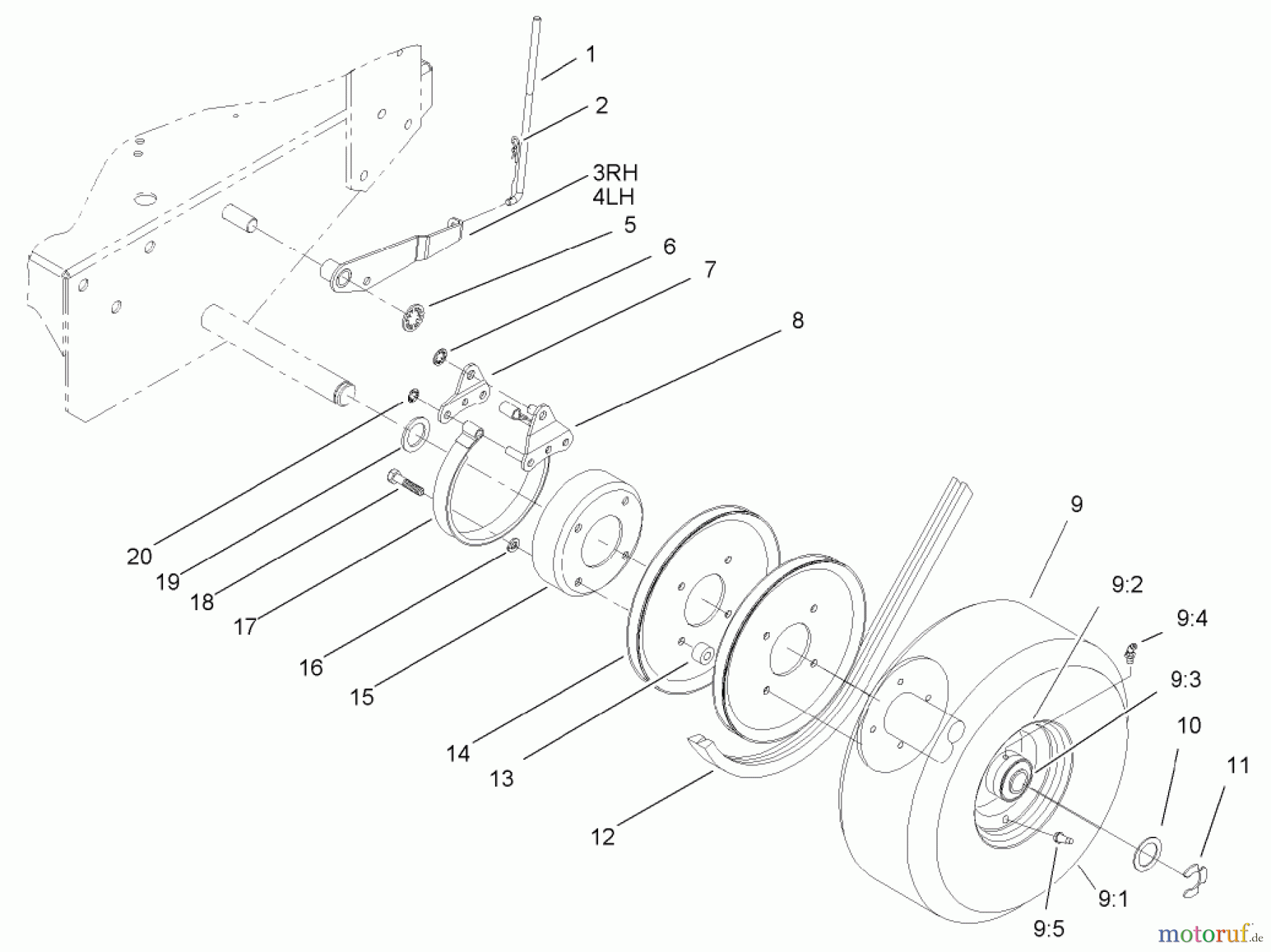  Rasenmäher für Großflächen 30316 - Toro Mid-Size ProLine Mower, Gear Drive, 13 HP, 32