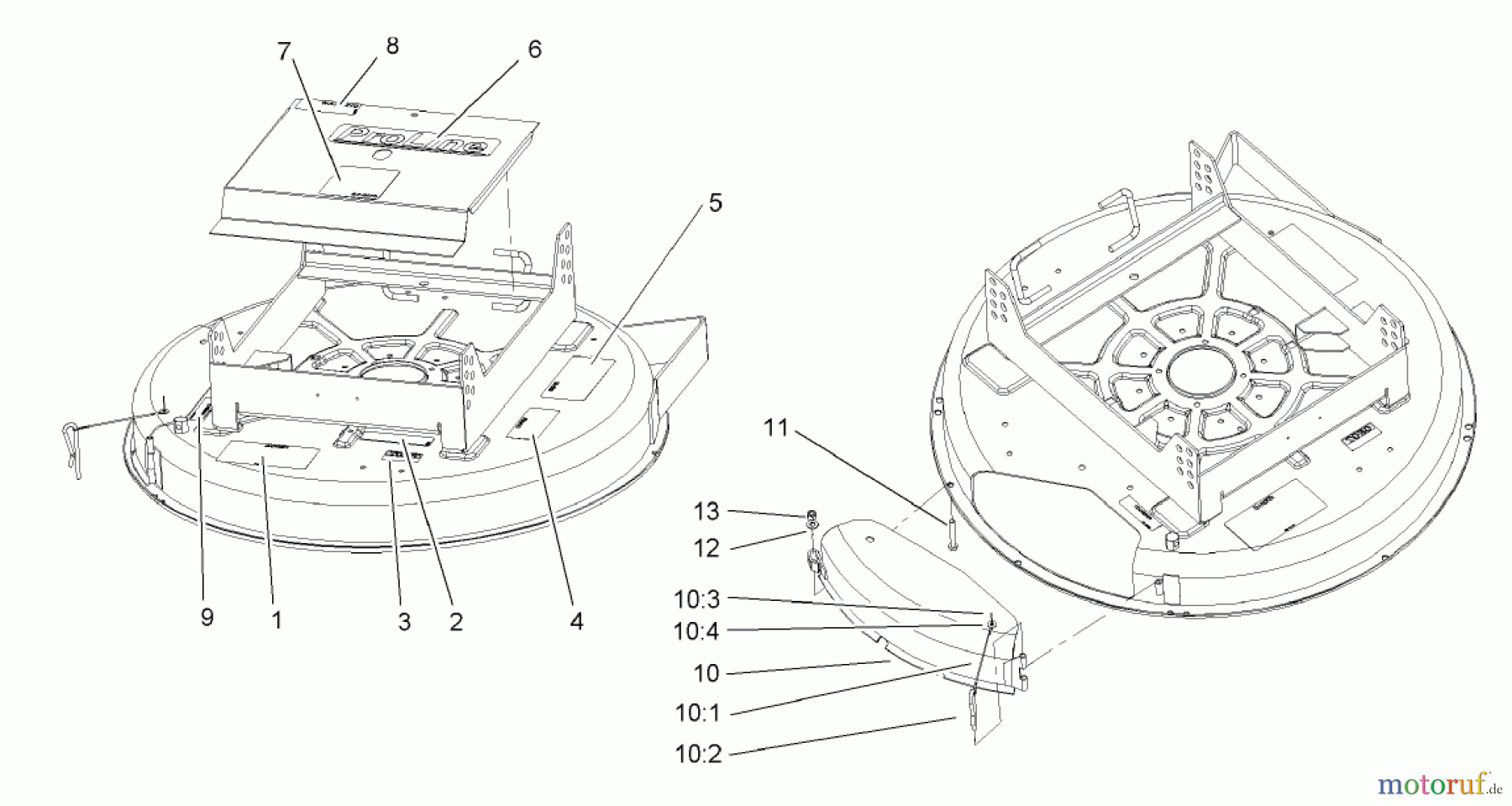  Rasenmäher für Großflächen 30316 - Toro Mid-Size ProLine Mower, Gear Drive, 13 HP, 32