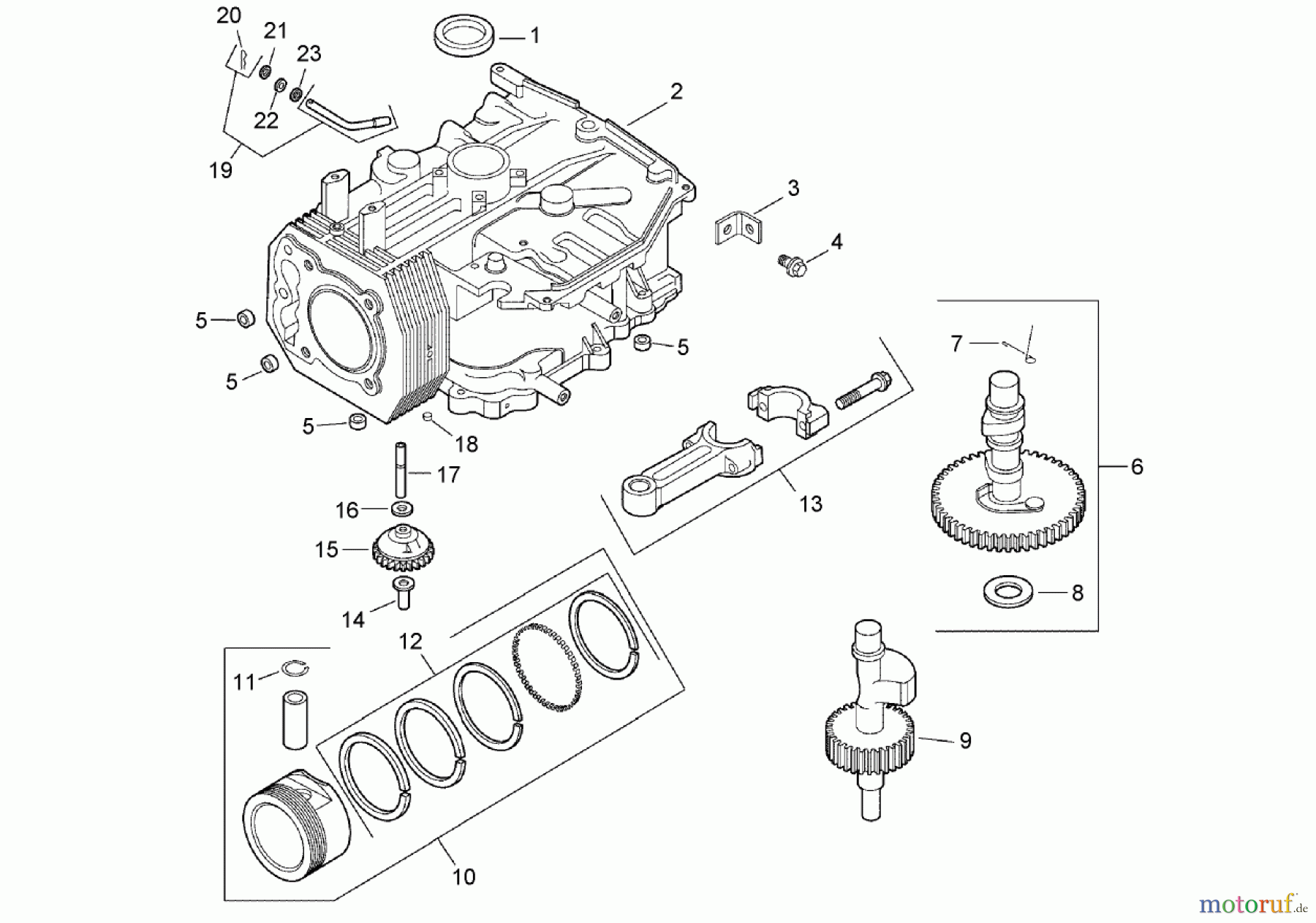  Rasenmäher für Großflächen 30316 - Toro Mid-Size ProLine Mower, Gear Drive, 13 HP, 32