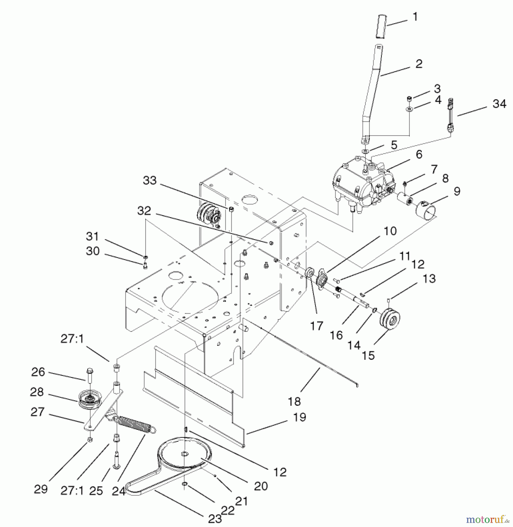  Rasenmäher für Großflächen 30334 - Toro Mid-Size ProLine Mower, Gear Drive, 17 hp, 52