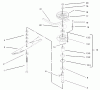 Rasenmäher für Großflächen 30519 - Toro Mid-Size ProLine Mower, Pistol Grip, Gear Drive, 13 HP, 36" Side Discharge Deck (SN: 240000001 - 240999999) (2004) Pièces détachées SPINDLE ASSEMBLY