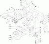 Rasenmäher für Großflächen 30531 - Toro Mid-Size ProLine Mower, Pistol Grip, Gear Drive, 15 hp, 48" Side Discharge Deck (SN: 250000001 - 250999999) (2005) Pièces détachées TRANSMISSION AND DRIVE PULLEY ASSEMBLY