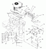 Zerto-Turn Mäher 74177 (Z150) - Toro Z Master Mower, 44" SFS Side Discharge Deck (SN: 230000001 - 230007000) (2003) Pièces détachées ENGINE AND CLUTCH ASSEMBLY