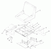 Zerto-Turn Mäher 74187 (Z350) - Toro Z Master 48" Mower and Bag (SN: 200000501 - 200999999) (2000) Pièces détachées SEAT ASSEMBLY