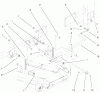 Zerto-Turn Mäher 74204 (Z255) - Toro Z Master Mower, 52" SFS Side Discharge Deck (SN: 992000 - 994000) (1999) Pièces détachées FRAME AND DECK ASSEMBLY