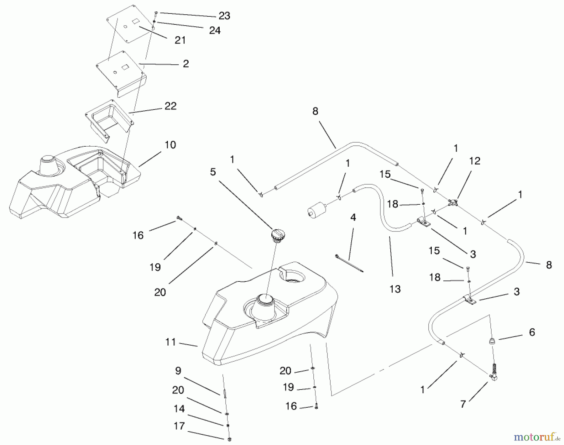  Zerto-Turn Mäher 74209 (Z253) - Toro Z Master Mower, 62