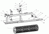 Compact Utility Attachments 23101 - Toro Soil Cultivator, Compact Utility Loaders (SN: 200000001 - 200999999) (2000) Pièces détachées SCRAPER AND ROLLER ASSEMBLY