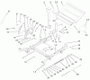 Zerto-Turn Mäher 74225 (Z253) - Toro Z Master Mower, 62" SFS Side Discharge Deck (SN: 210002101 - 210999999) (2001) Pièces détachées FRONT FRAME ASSEMBLY