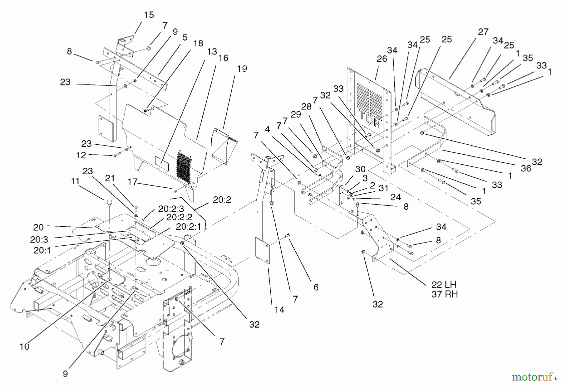  Zerto-Turn Mäher 74236 (Z287L) - Toro Z Master Mower, 62