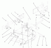 Zerto-Turn Mäher 74240 (Z286E) - Toro Z Master Mower, 62" SFS Side Discharge Deck (SN: 210000001 - 210999999) (2001) Pièces détachées FRAME AND DECK ASSEMBLY