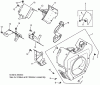 Zerto-Turn Mäher 74263 (Z557) - Toro Z Master Mower, 72" TURBO FORCE Side Discharge Deck (SN: 260000001 - 260999999) (2006) Pièces détachées BLOWER HOUSING AND BAFFLE ASSEMBLY KOHLER CH750-0010