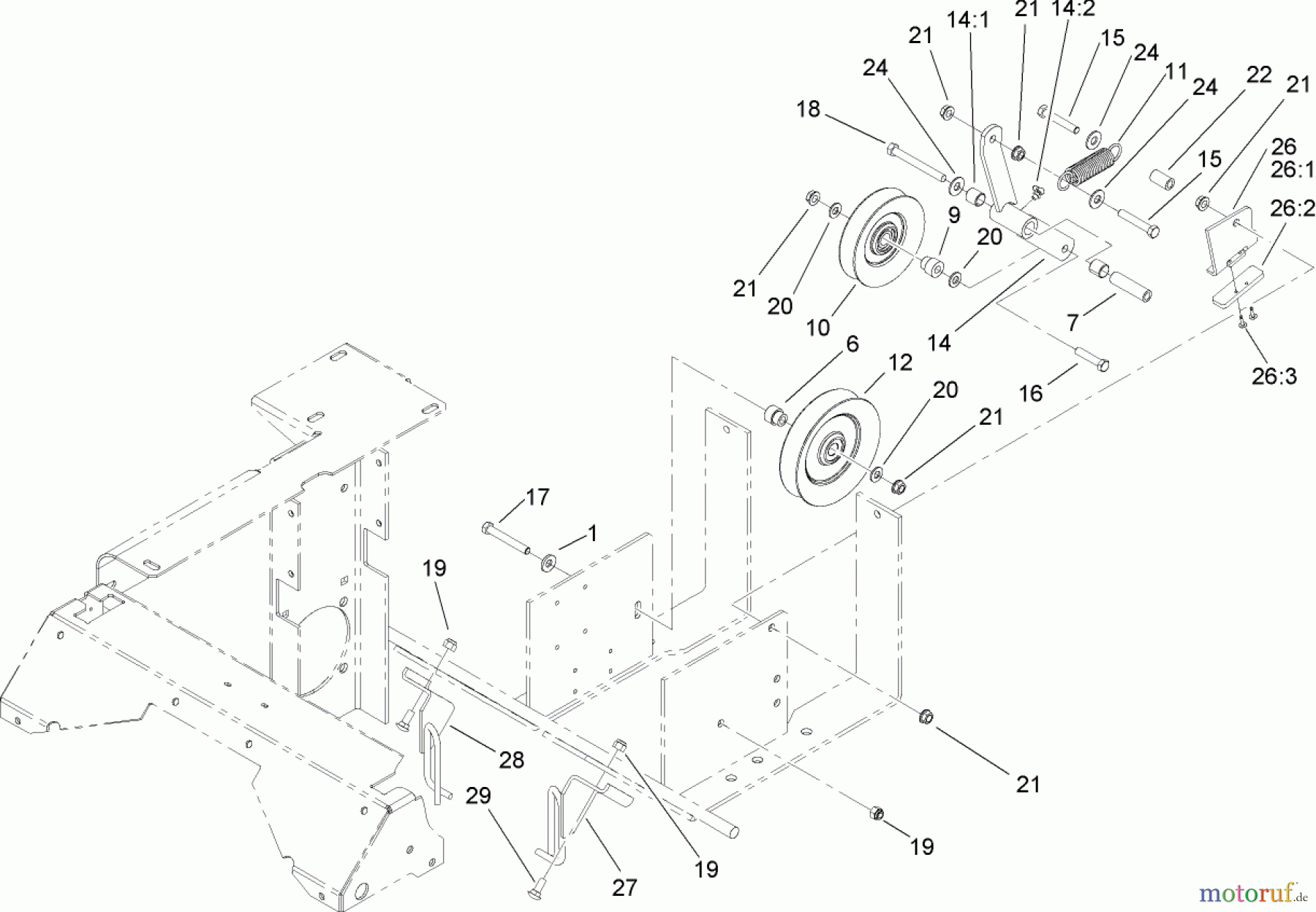  Zerto-Turn Mäher 74263 (Z557) - Toro Z Master Mower, 72