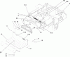 Zerto-Turn Mäher 74265TE (Z580-D) - Toro Z Master Mower, 152cm TURBO FORCE Side Discharge Deck (SN: 290000001 - 290999999) (2009) Pièces détachées TRACTION FRAME AND FLOOR PAN ASSEMBLY
