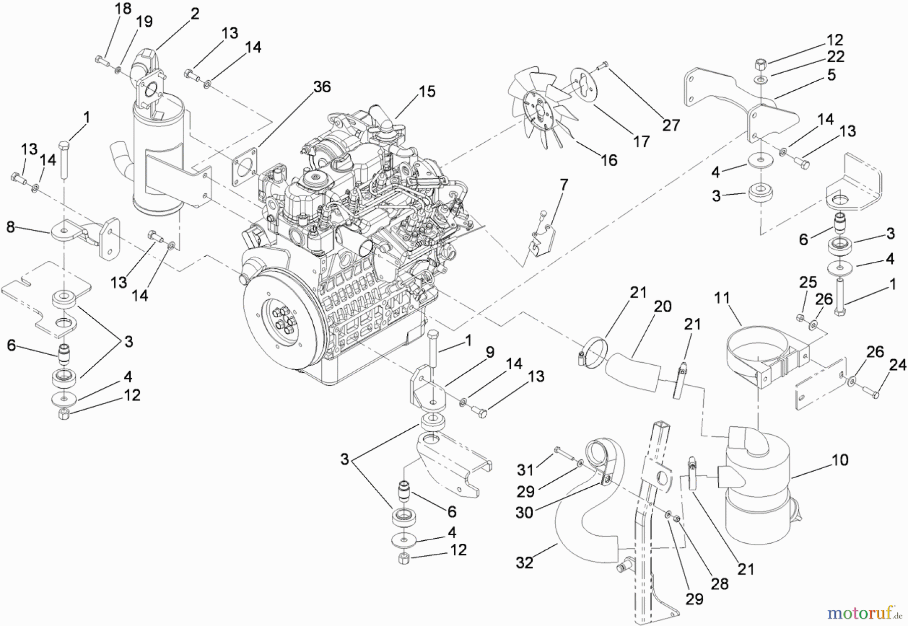  Zerto-Turn Mäher 74267CP (Z580-D) - Toro Z Master Mower, 60