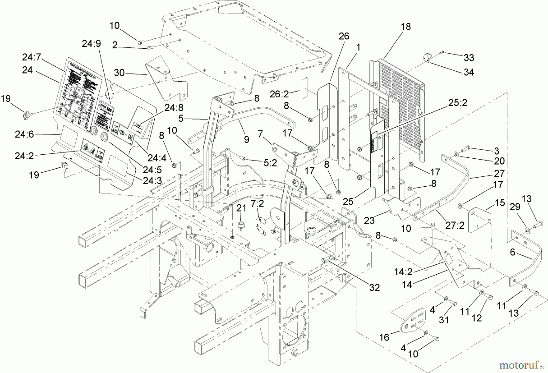  Zerto-Turn Mäher 74274 (Z595-D) - Toro Z Master Mower, 72