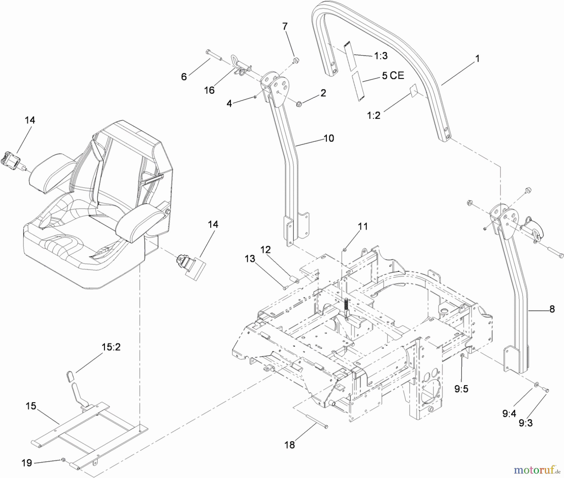  Zerto-Turn Mäher 74296 (Z500) - Toro Z Master Mower, 60