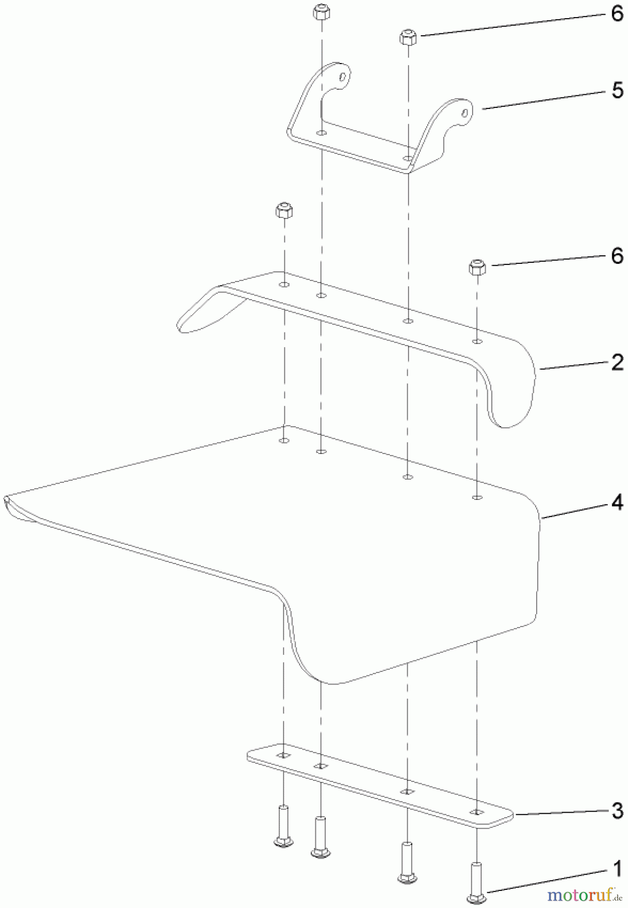  Zerto-Turn Mäher 74408TE (Z334) - Toro Z Master Mower, 86cm 7-Gauge Side Discharge Deck (SN: 270000001 - 270000700) (2007) DEFLECTOR ASSEMBLY NO. 110-9917