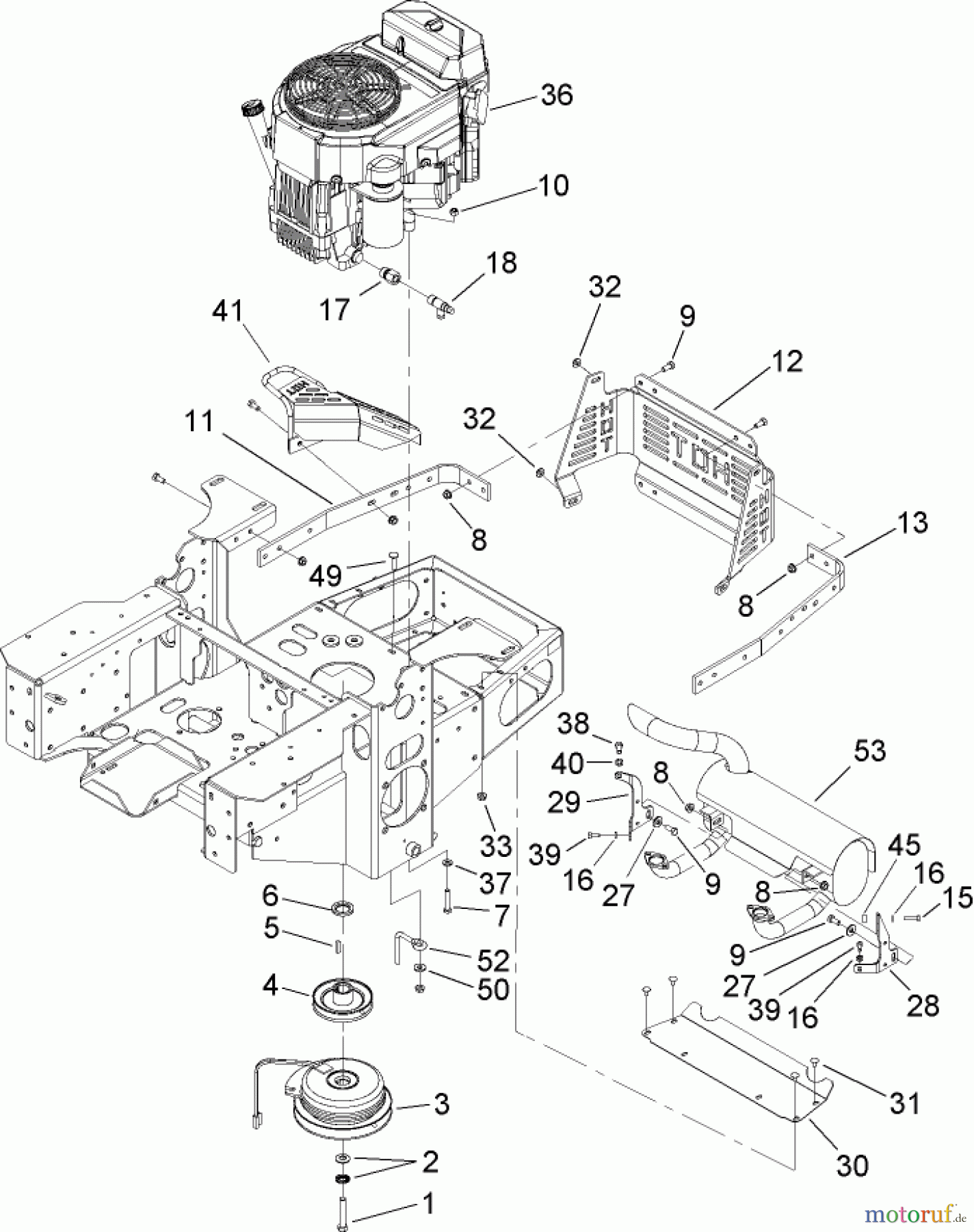  Zerto-Turn Mäher 74411 (Z149) - Toro Z Master Mower, 44