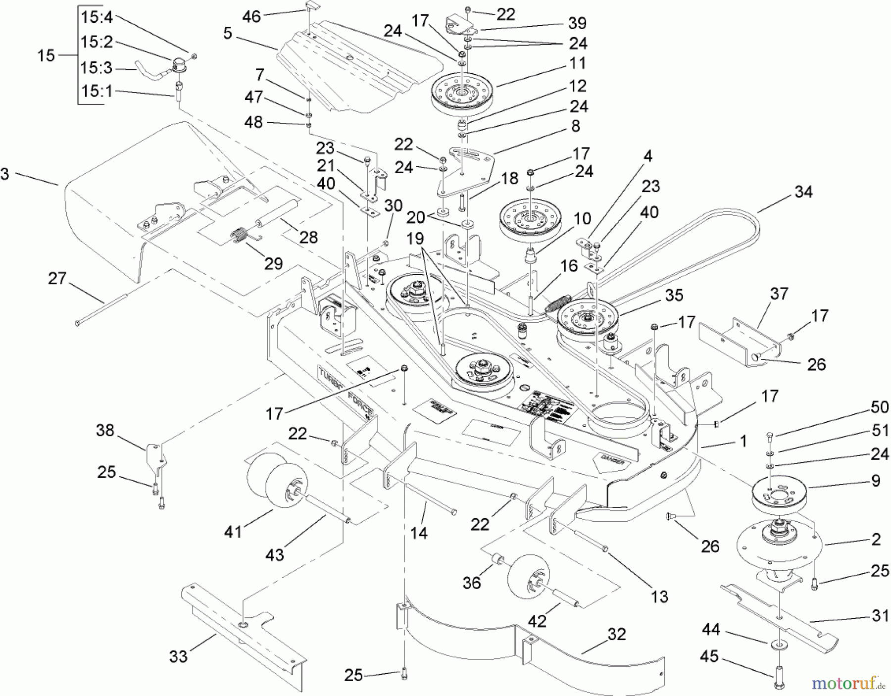  Zerto-Turn Mäher 74417CP (Z450) - Toro Z Master Mower, 48