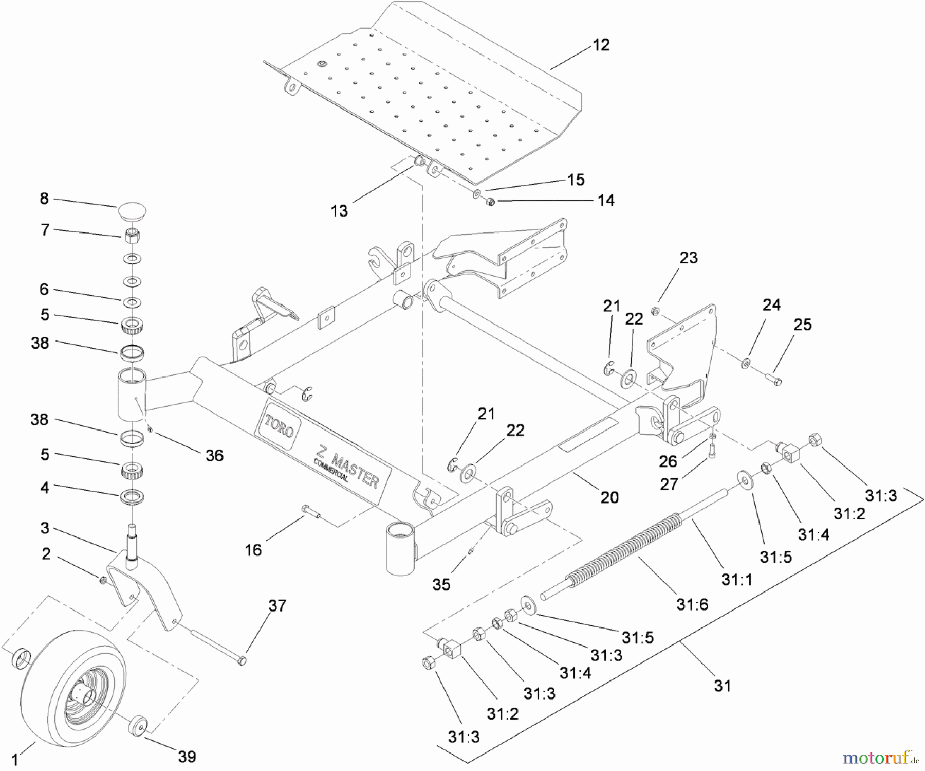  Zerto-Turn Mäher 74445 (Z400) - Toro Z Master Mower, 52