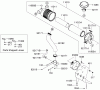 Zerto-Turn Mäher 74448 (Z400) - Toro Z Master Mower, 48" 7-Gauge Side Discharge Deck (SN: 290000001 - 290999999) (2009) Pièces détachées AIR FILTER AND MUFFLER ASSEMBLY KAWASAKI FH641V-DS19-R