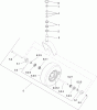 Zerto-Turn Mäher 74902TE - Toro Z Master G3 Riding Mower, 48" TURBO FORCE Side Discharge Deck (SN: 311000001 - 311999999) (2011) Pièces détachées CASTER WHEEL AND FORK ASSEMBLY