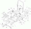 Zerto-Turn Mäher 74923TE - Toro Z Master G3 Riding Mower, 132cm TURBO FORCE Side Discharge Deck (SN: 310000001 - 310999999) (2010) Pièces détachées FRONT FRAME AND CASTER WHEEL ASSEMBLY